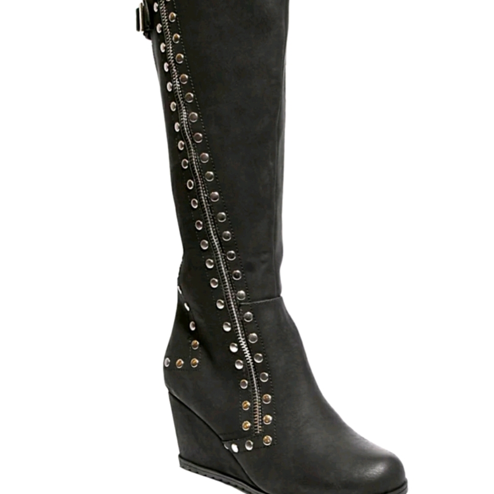 💓 Two Lips too studded boots  white